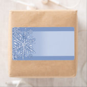 単に雪片の空白の出荷ラベル ラベル (インサイチュ)