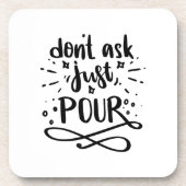 単に頼注ぐおもしろい引用文 コースター (正面)