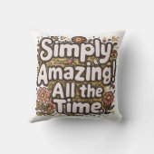 単に驚くべきこと クッション (裏面)