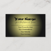 単に黄グランジ色と黒の消えた文字 名刺 (裏面)