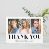 単に黒はっきりしたい3写真卒業 サンキューカード (スタンド正面)