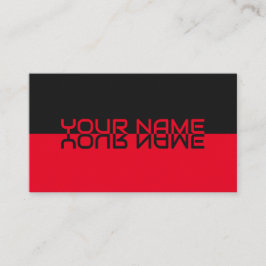 単に黒エレガントとベリーの反射名 名刺