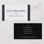 単に黒及び白 名刺 (正面/裏面)