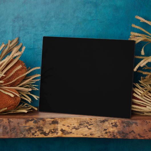 単に黒無地の色カスタマイズだ フォトプラーク (側面)