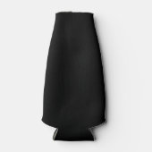 単に黒無地の色カスタマイズだ ボトルクーラー (正面)