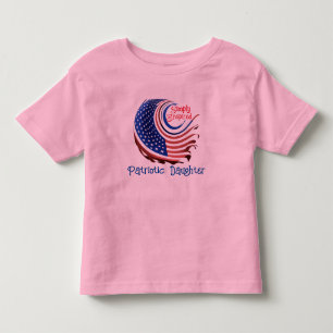 単に「愛国的な娘」を望んだ トドラーTシャツ