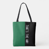 単にDARK GREENとテキストを色付け トートバッグ (裏面)