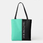 単にMINTとテキストを着色 トートバッグ (裏面)