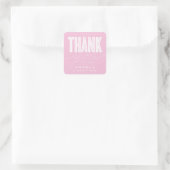 単はっきりしたにモダン感謝GRAD FAVORステッカー スクエアシール (バッグ)