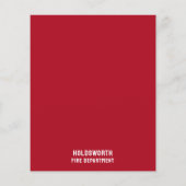 単はっきりしたに、消防士募集 チラシ (裏面)