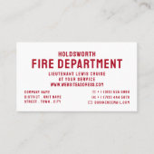 単はっきりしたに、消防士 名刺 (正面)