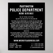 単はっきりしたに、警察官法の採用 ポスター (正面)