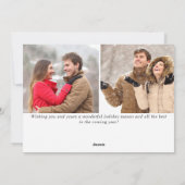 単エレガントなるクリスマス3 PHOTO挨拶 シーズンカード (裏面)