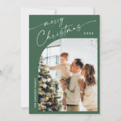 単エレガントにスタイリッシュ2 PHOTOクリスマスグリーティング シーズンカード (正面)