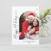 単エレガントにスタイリッシュ2 PHOTOクリスマスグリーティング シーズンカード (スタンド正面)