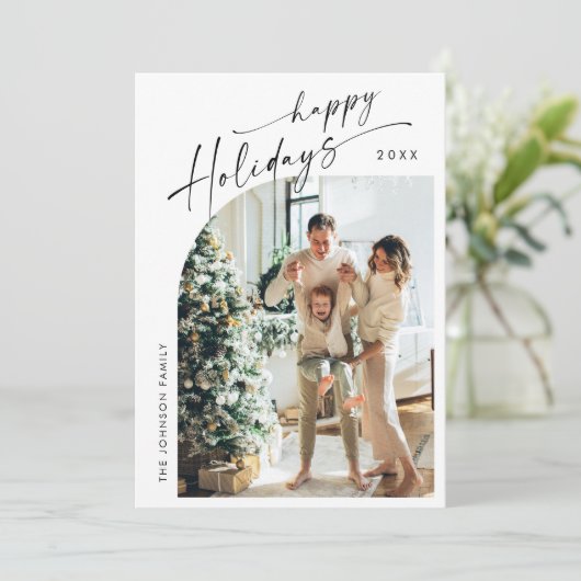 単エレガントにスタイリッシュ2 PHOTOクリスマスグリーティング シーズンカード (スタンド正面)
