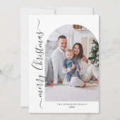 単エレガントにスタイリッシュ2 PHOTOクリスマスグリーティング シーズンカード (正面)