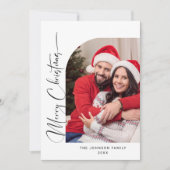 単エレガントにスタイリッシュ2 PHOTOクリスマスグリーティング シーズンカード (正面)