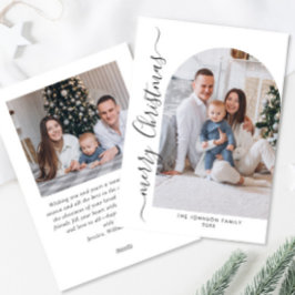 単エレガントにスタイリッシュ2 PHOTOクリスマスグリーティング シーズンカード