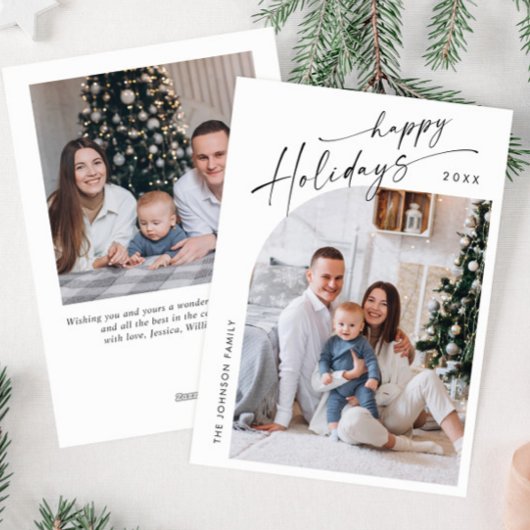 単エレガントにスタイリッシュ2 PHOTOクリスマスグリーティング シーズンカード