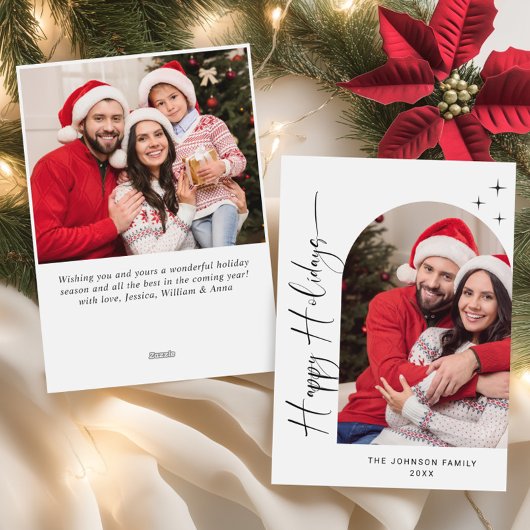 単エレガントにスタイリッシュ2 PHOTOクリスマスグリーティング シーズンカード