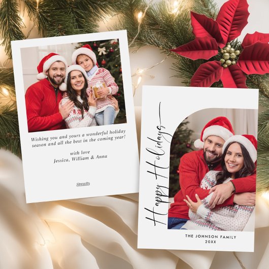 単エレガントにスタイリッシュ2 PHOTOクリスマスグリーティング シーズンカード