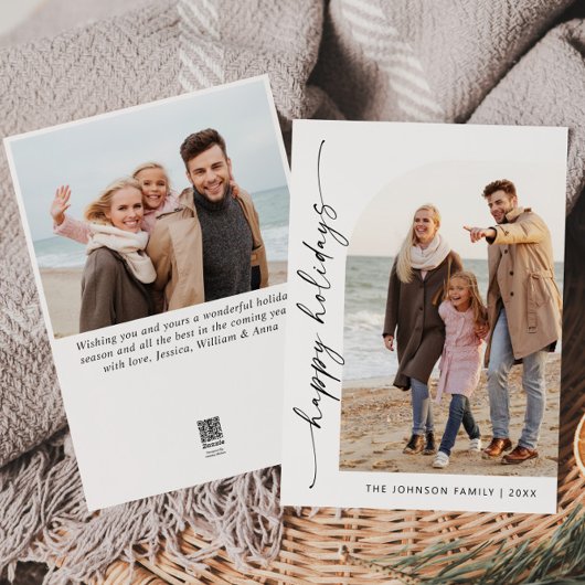 単エレガントにスタイリッシュ2 PHOTOクリスマスグリーティング シーズンカード