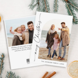 単エレガントにスタイリッシュ2 PHOTOクリスマスグリーティング シーズンカード