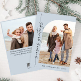 単エレガントにスタイリッシュ2 PHOTOクリスマスグリーティング シーズンカード