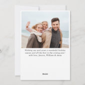 単エレガントにスタイリッシュ2 PHOTOクリスマスグリーティング シーズンカード (裏面)