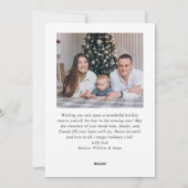 単エレガントにスタイリッシュ2 PHOTOクリスマスグリーティング シーズンカード (裏面)