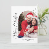 単エレガントにスタイリッシュ2 PHOTOクリスマスグリーティング シーズンカード (スタンド正面)