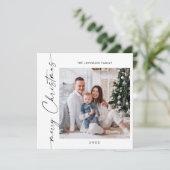 単エレガントにスタイリッシュ2 PHOTOクリスマスグリーティング シーズンカード (スタンド正面)