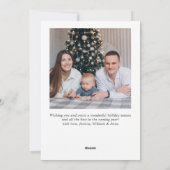 単エレガントにスタイリッシュ2 PHOTOクリスマスグリーティング シーズンカード (裏面)