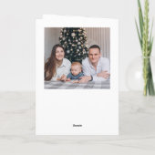 単エレガントにスタイリッシュ2 PHOTOクリスマスグリーティング シーズンカード (裏面)