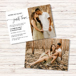 単エレガントにファンシー写真の駆け落ち 招待状<br><div class="desc">Nothing ファンシー Just Love書道フォト結婚式招待状</div>