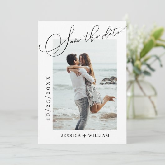 単エレガントに書結婚道の写真 セーブザデート (スタンド正面)