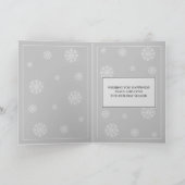 単エレガントに |モダンクリスマスフォトクラシックー カード (内部)