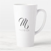 単エレガントカスタムパーソナライズされた カフェラテマグ (右)