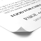 単エレガント純結婚主義の署名に代わる ポスター (角)