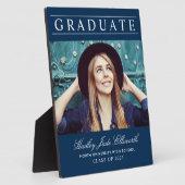 単エレガント院海軍写真卒業 フォトプラーク (側面)