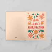 単カスタマイズにグリーティングカード 箔グリーティングカード (外側レイダウン)