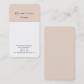 単クラシカルシンプル極主義スタイリッシュ 名刺 (正面/裏面)