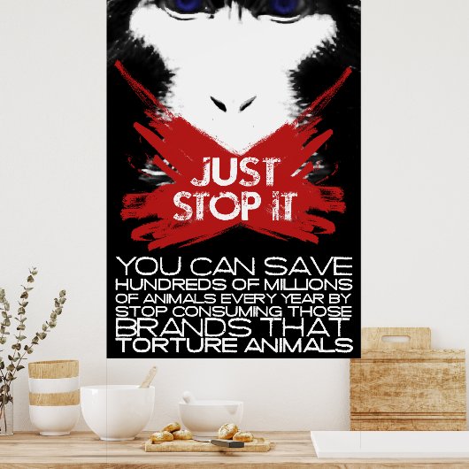 単ストップに ポスター (キッチン)