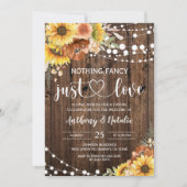 単ファンシーなる駆け落ち結婚の 招待状 (正面)