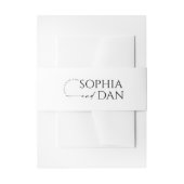 単ミニマル結婚に 招待状ベリーバンド (正面例)