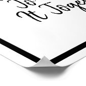 単モダンに保Black Paperclip ポスター (角)