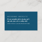 単モダンに、トレンディーの結婚ウェブサイト エンクロージャーカード (正面)