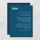 単モダンに、トレンディー結婚の詳細 エンクロージャーカード (正面/裏面)