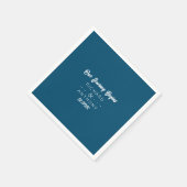 単モダンに、トレンディー結婚の スタンダードカクテルナプキン (角)